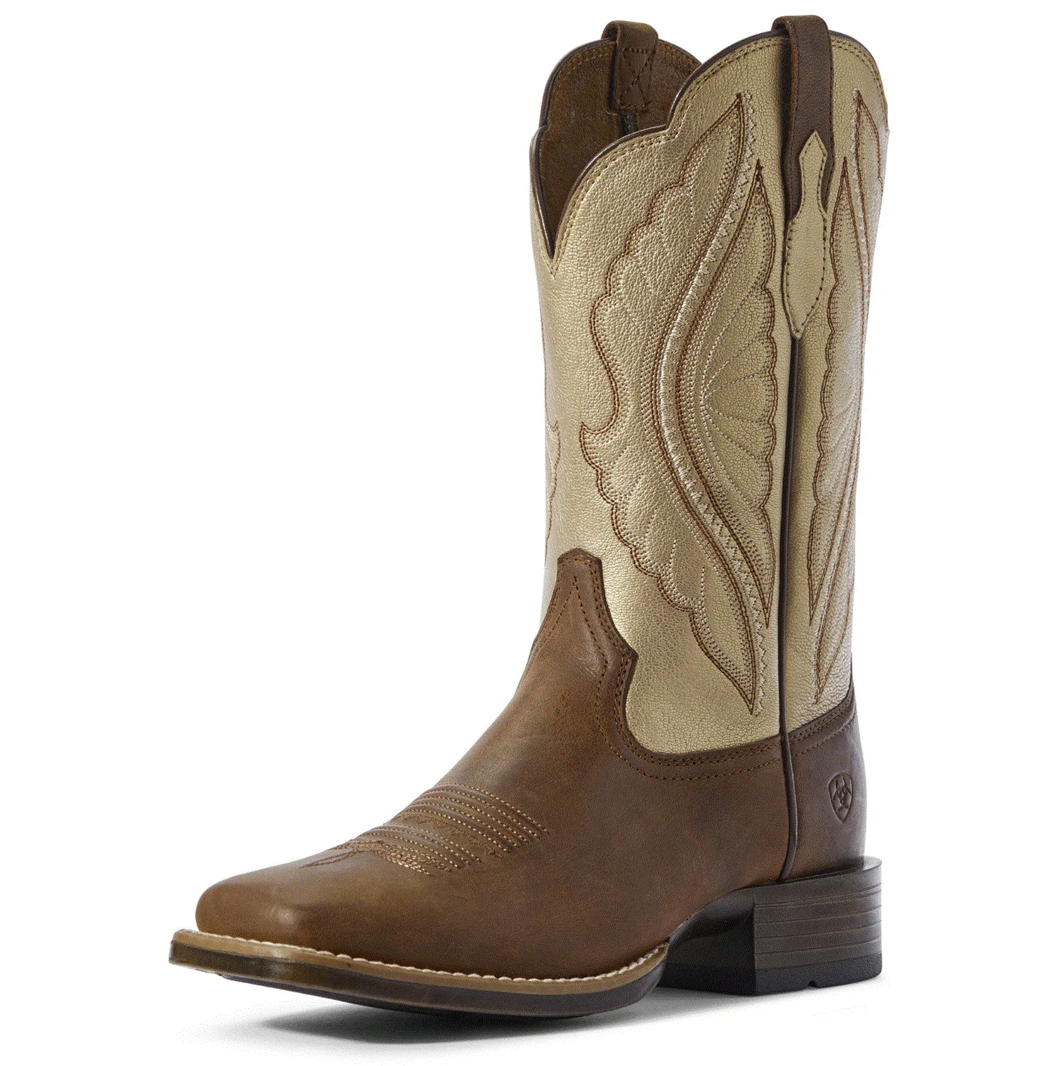 10031646 Ariat Womens Primetime Sassy Brown/Pop Gold