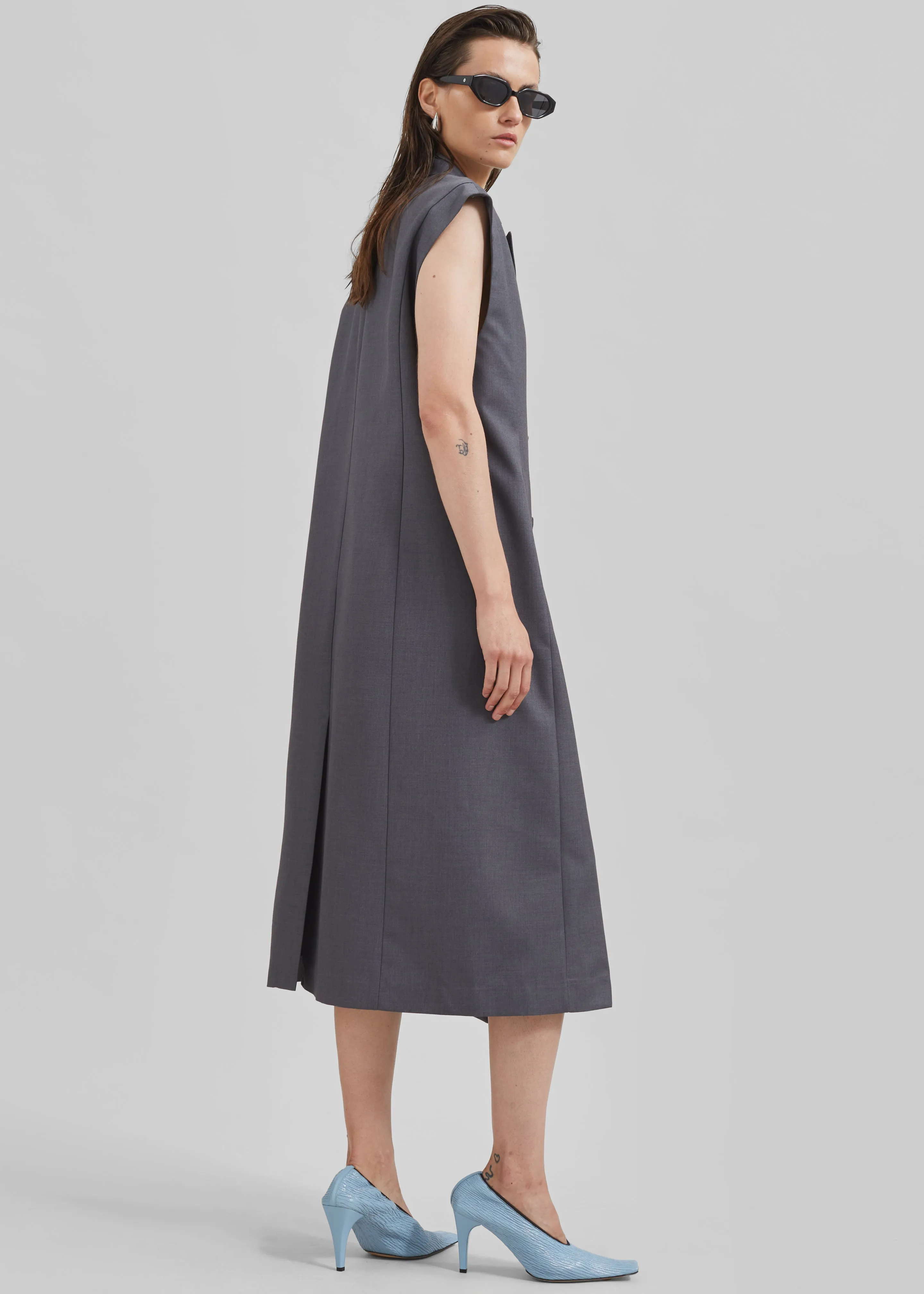 Alynn Vest Dress - Grey