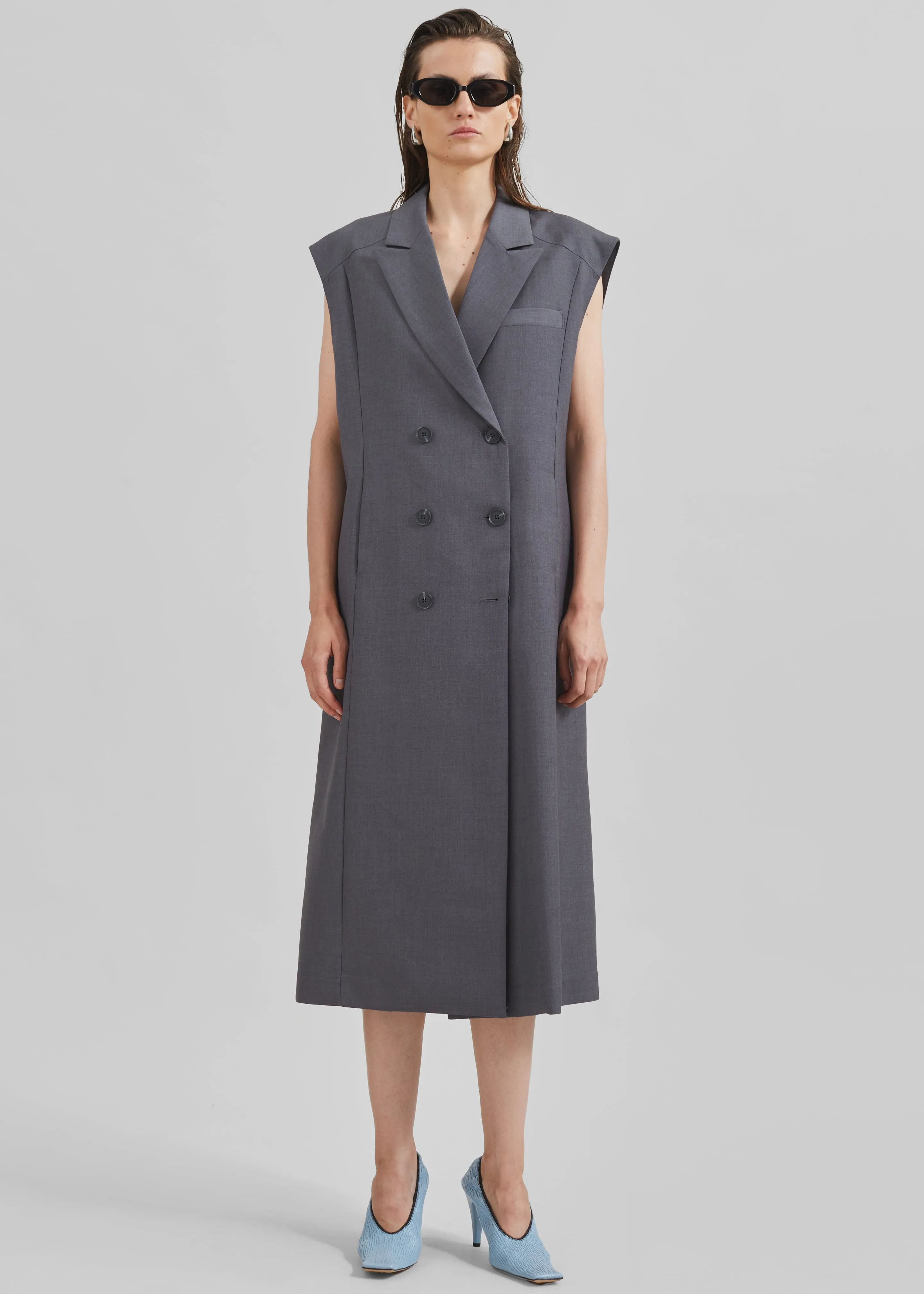 Alynn Vest Dress - Grey