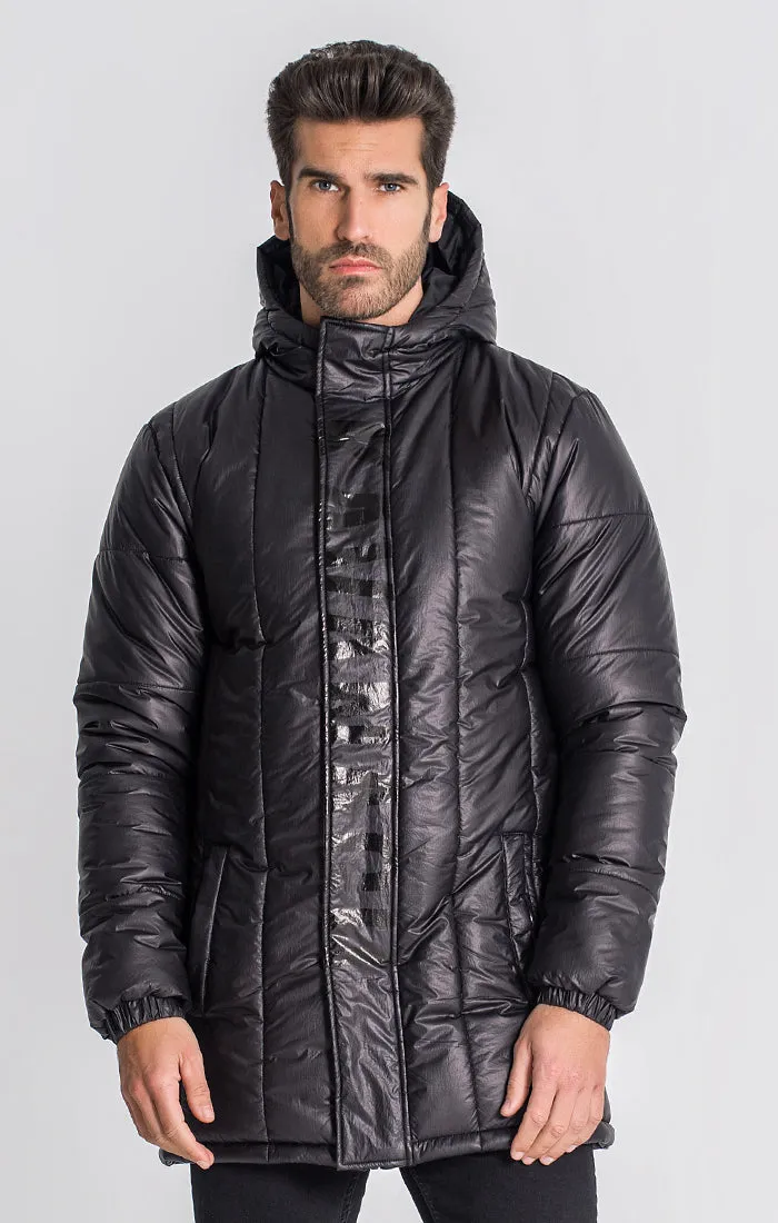 Black Lunar Puffer Coat