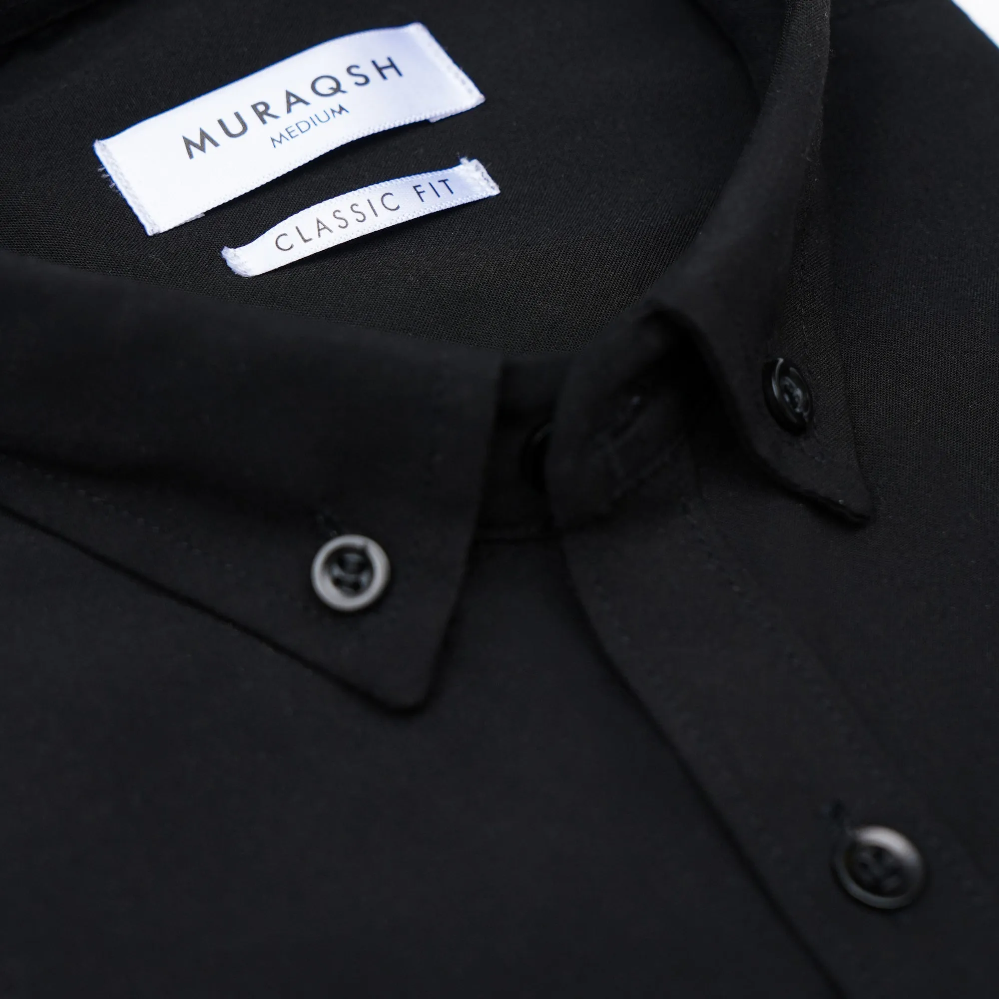 Black Plain Casual Shirt - Men