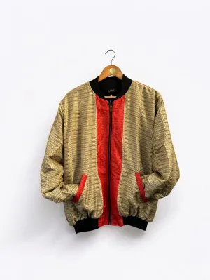 Bomber Jacket - Recycled Sari  | XL (20 -24)