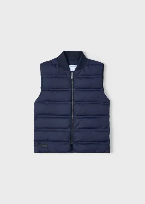 Boy Lightweight Quilted Vest - Navy Blue