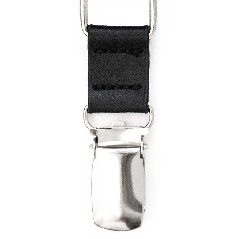 Boys' Platinum Gray Skinny Suspenders