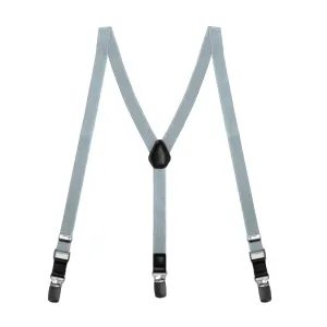 Boys' Platinum Gray Skinny Suspenders