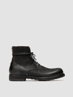 BULLA DD 102 - Black Leather Lace-up Boots