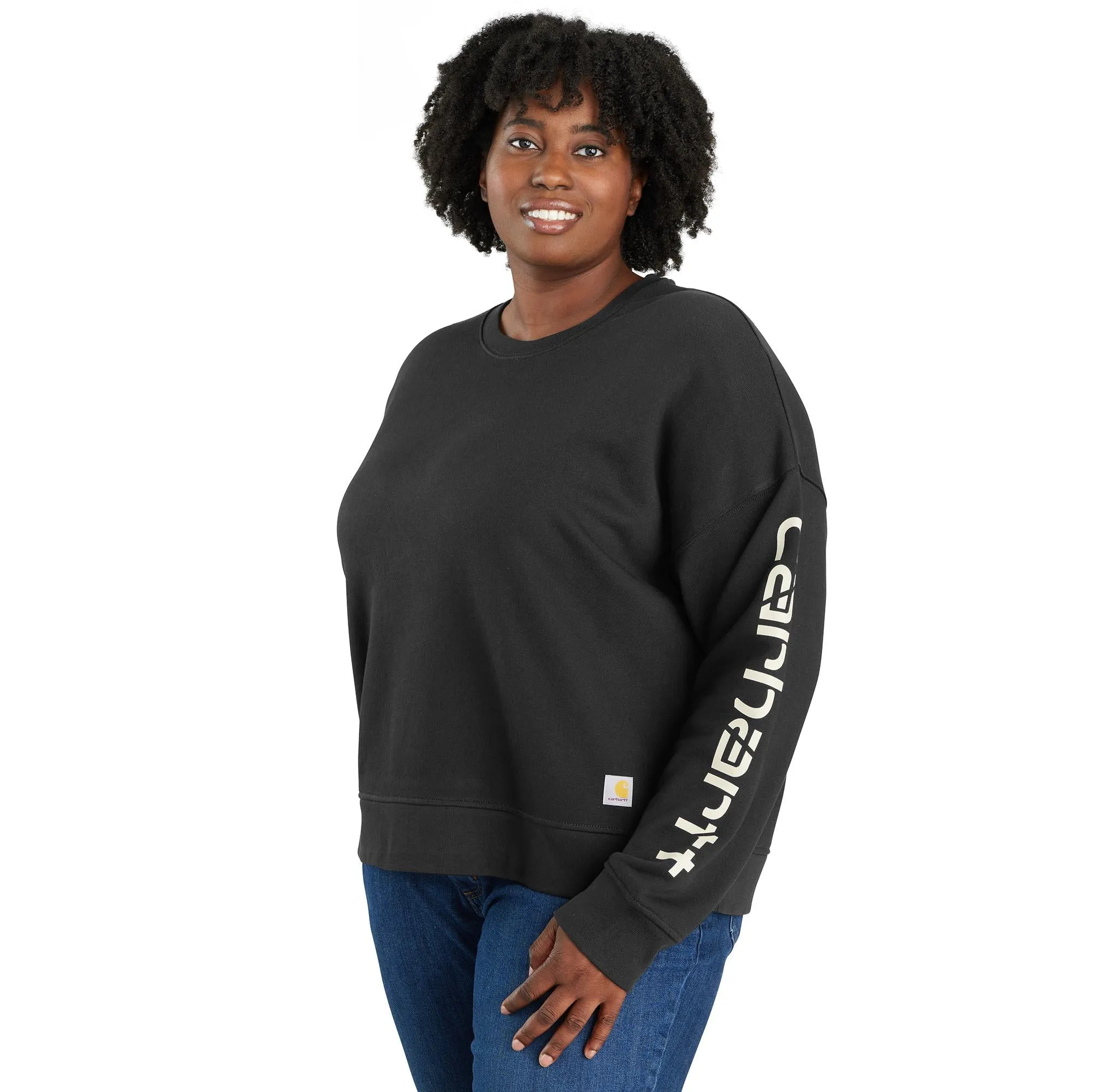 Carhartt Women's TENCEL Loose Fit Graphic Sleeve Sweatshirt