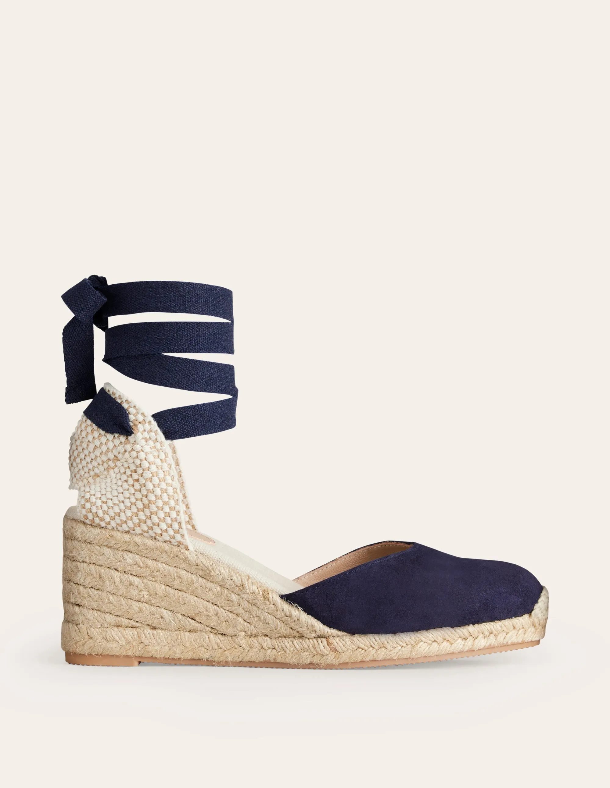 Cassie Espadrille Wedge-Navy