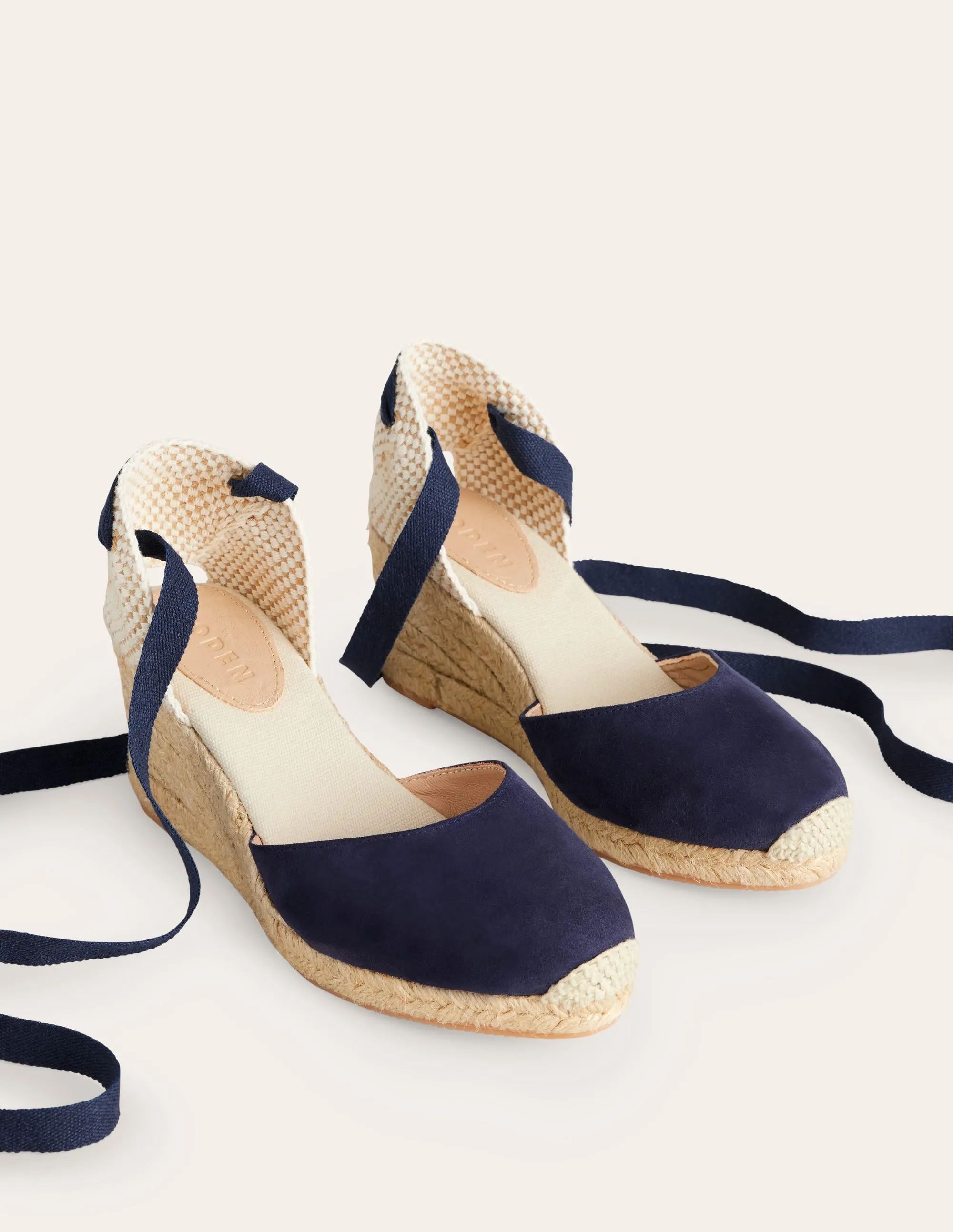 Cassie Espadrille Wedge-Navy