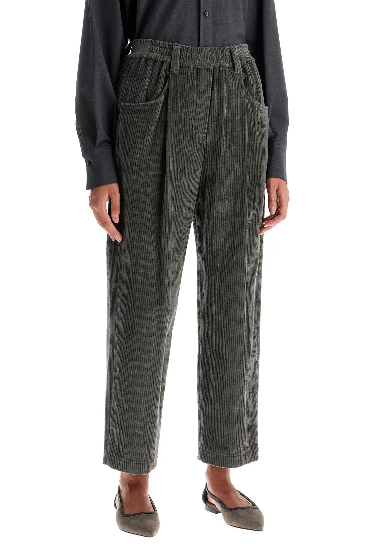 cropped corduroy pants