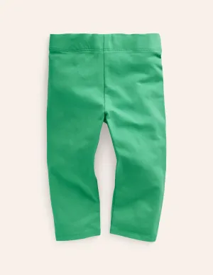 Cropped Leggings-Pea Green