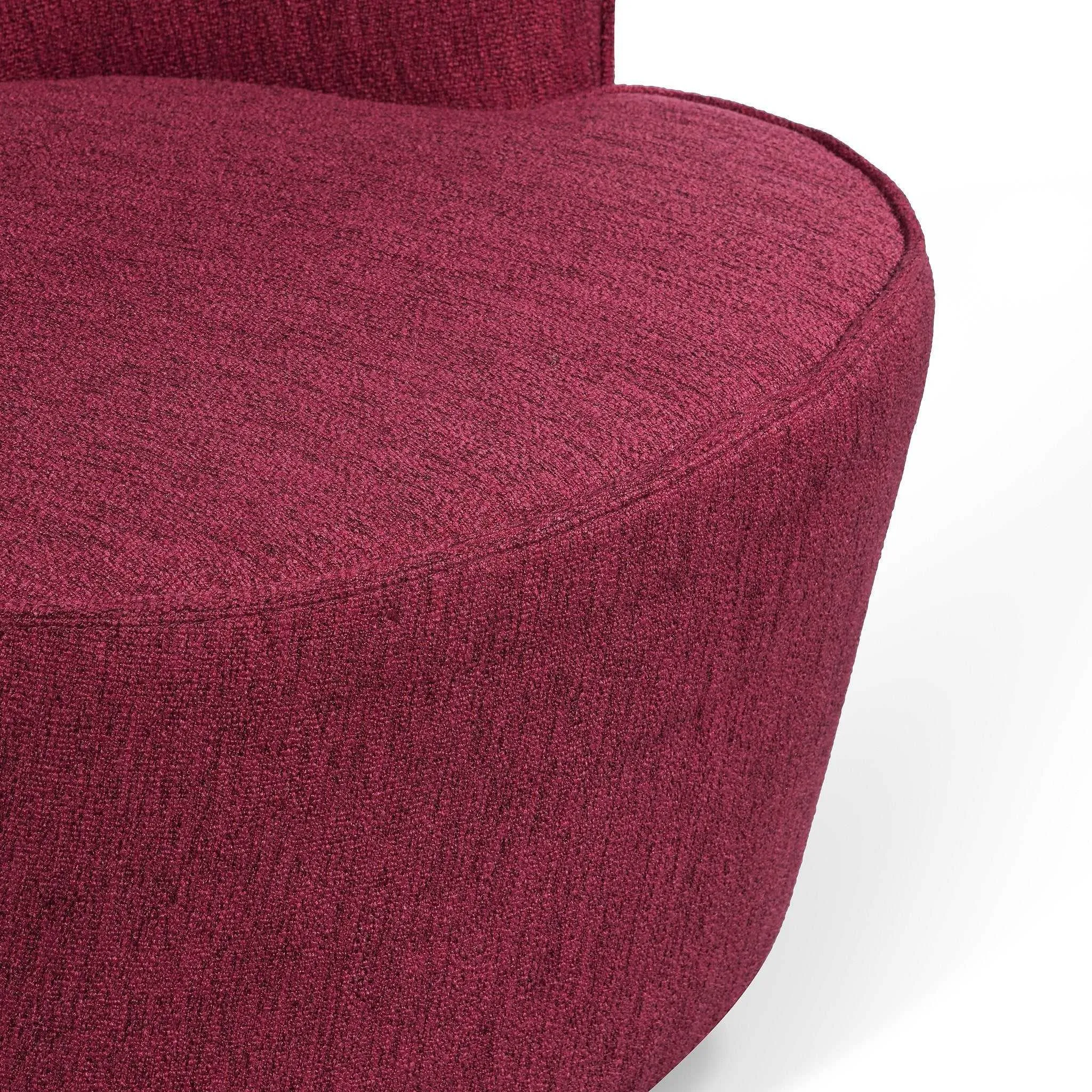 Fabric Armchair - Garnet Red