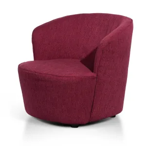 Fabric Armchair - Garnet Red