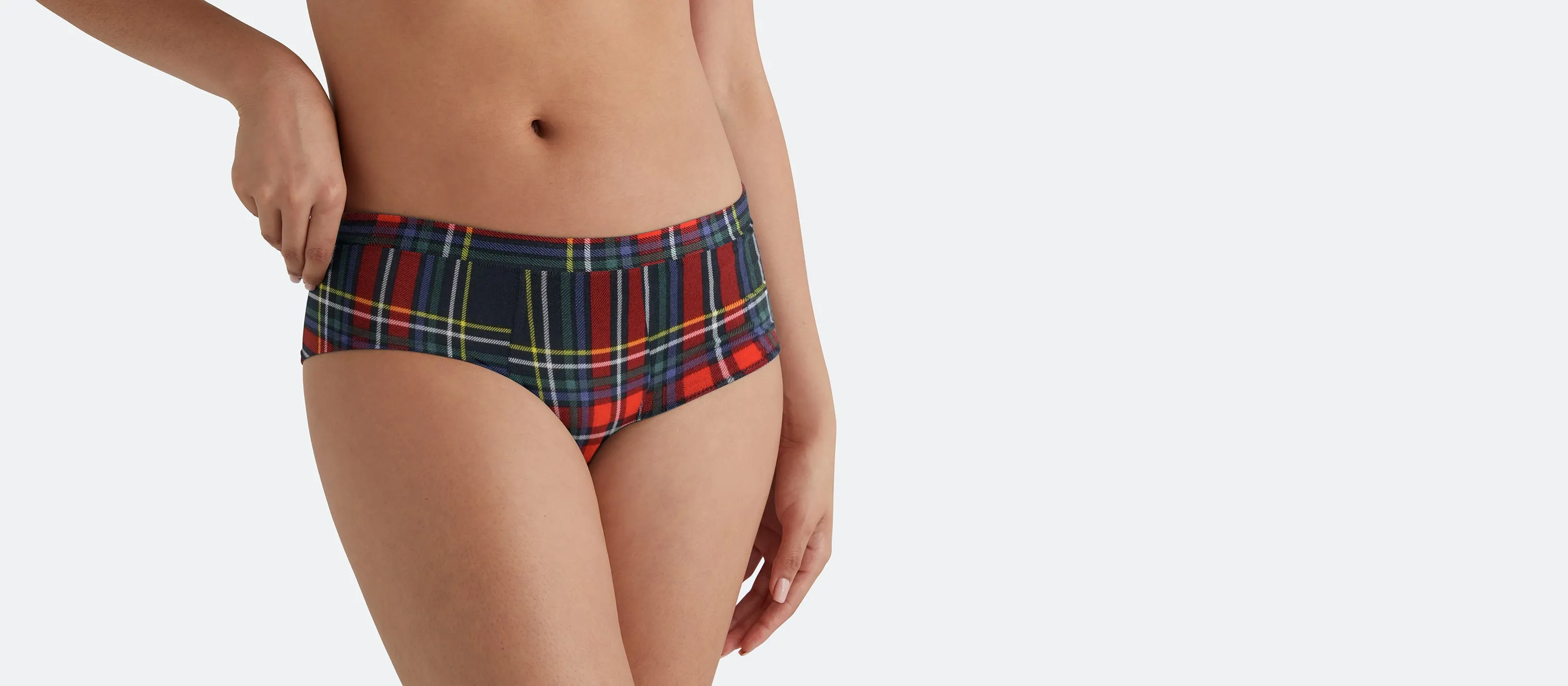 FeelFree Cheeky Brief | Festive Plaid