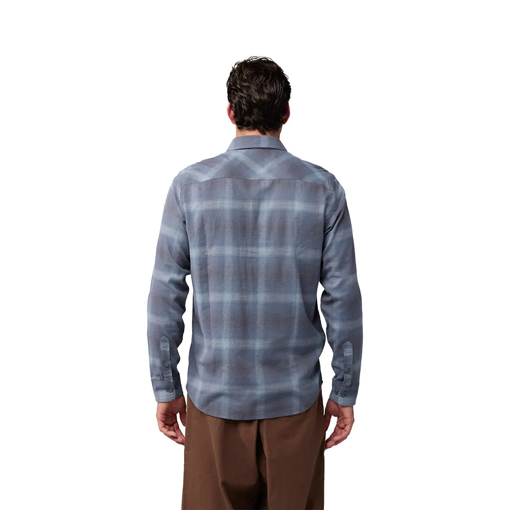 FOX SURVIVALIST STRETCH FLANNEL LS SHIRT [GUNMETAL]