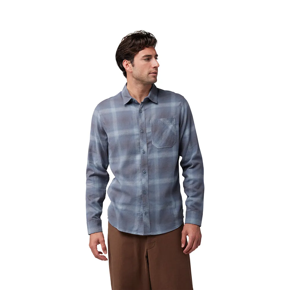 FOX SURVIVALIST STRETCH FLANNEL LS SHIRT [GUNMETAL]