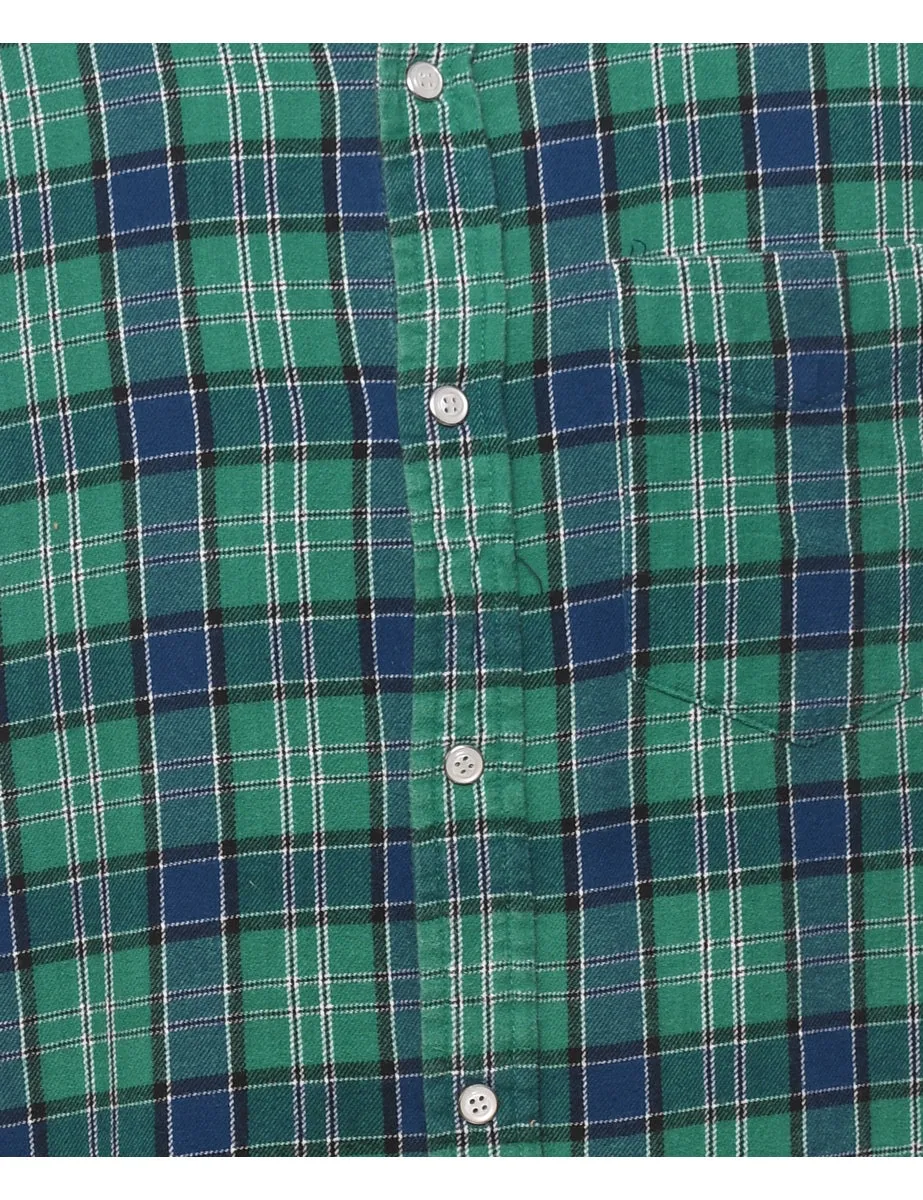 Green Checked Shirt - M