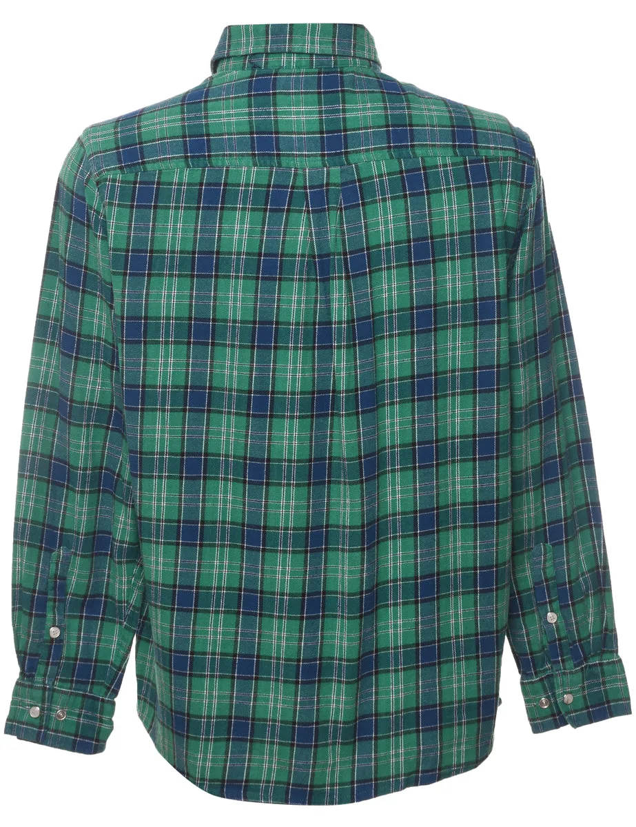 Green Checked Shirt - M