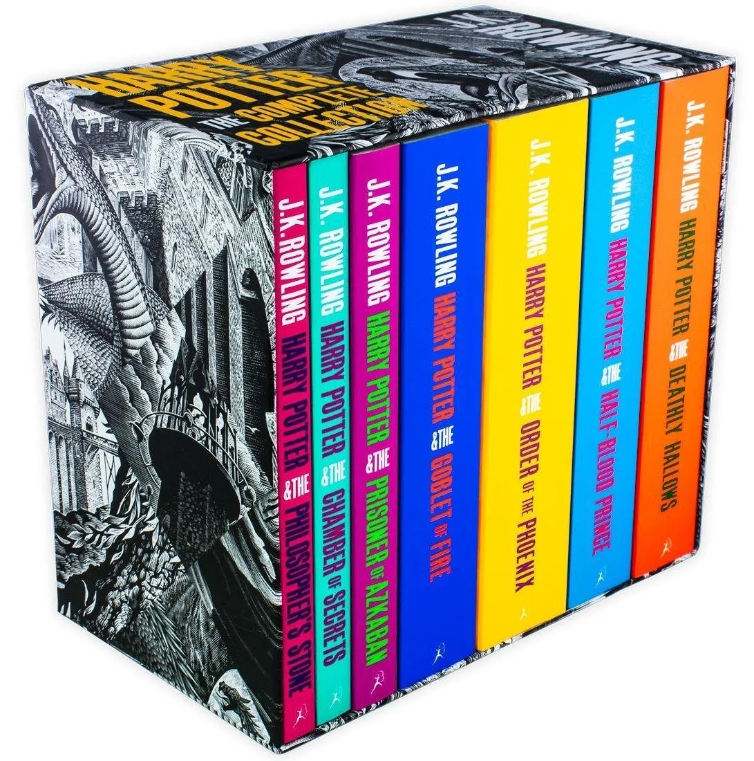 Harry Potter The Complete Collection (Black and White Case) - Ages 9  - Paperback - J. K. Rowling