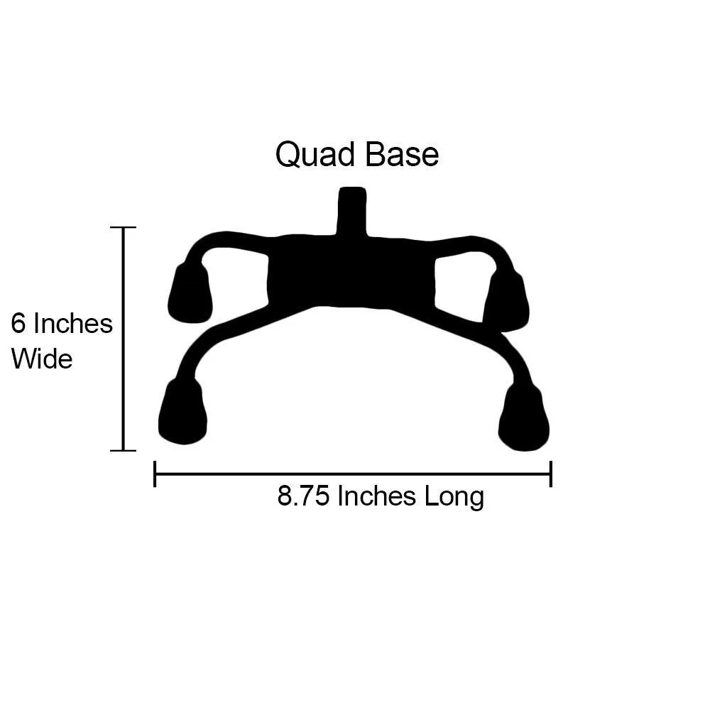 Heavenly Gardens: Supportive Quad Base Cane - Comfort Grip