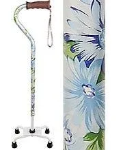 Heavenly Gardens: Supportive Quad Base Cane - Comfort Grip