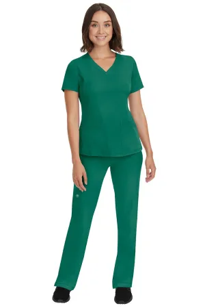 HH Works Women's Scrub Set Monica Top & Petite Rebecca Pant | Hunter