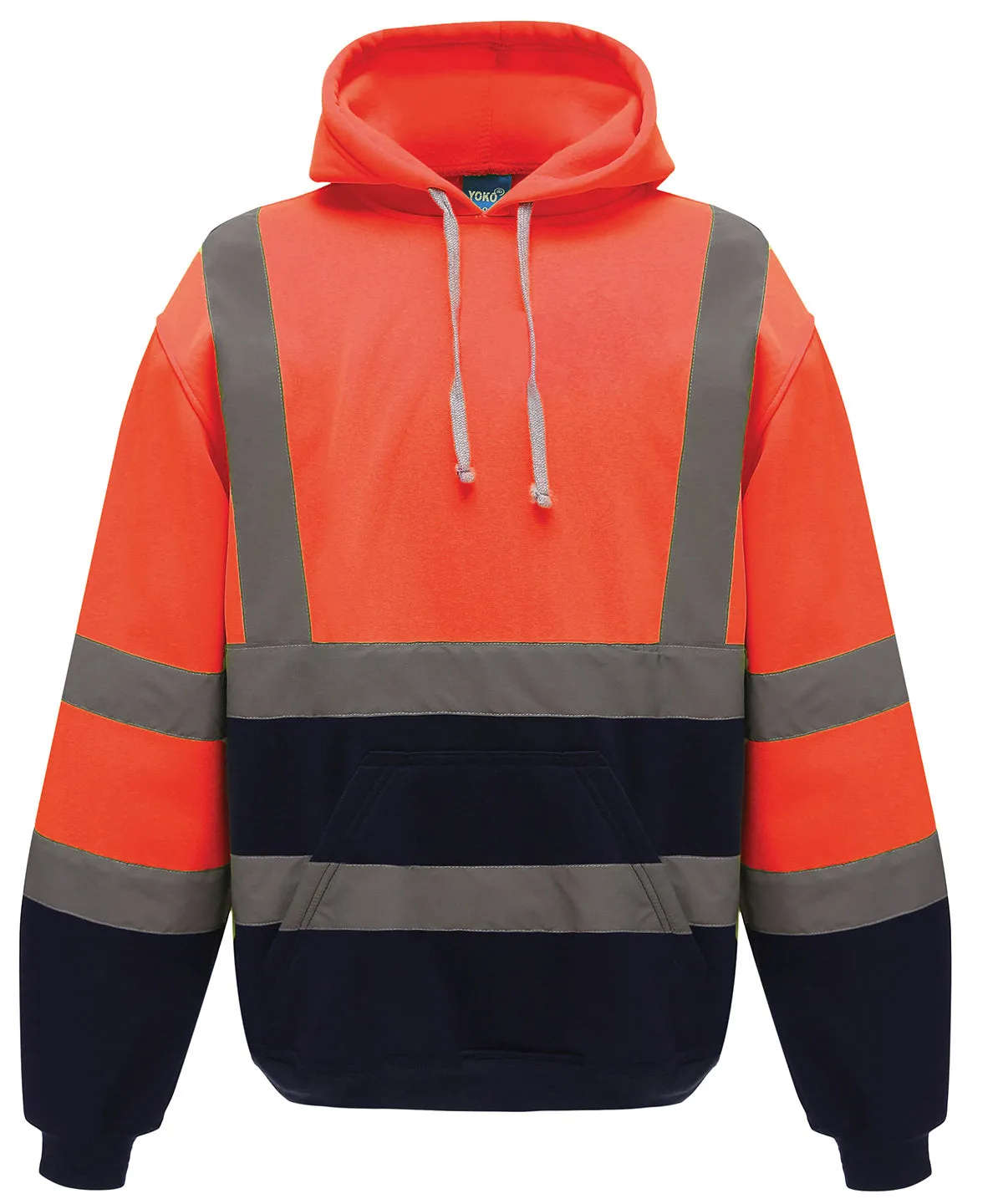 Hi-vis pull-over hoodie (HVK05) | Orange