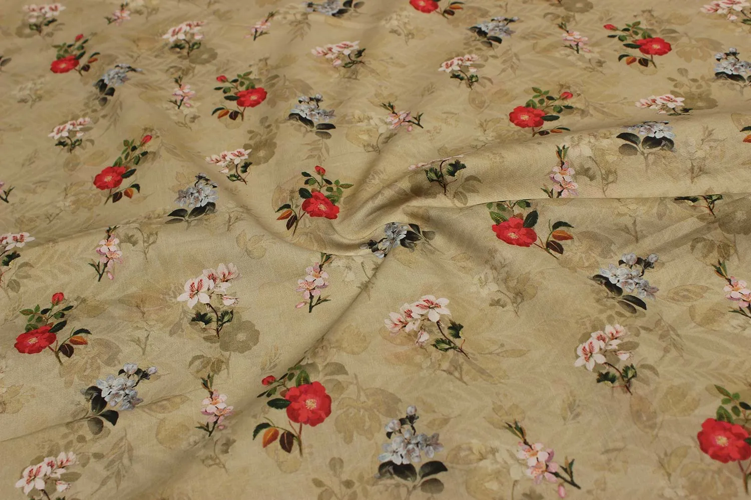 Khaki Cotton Fabric