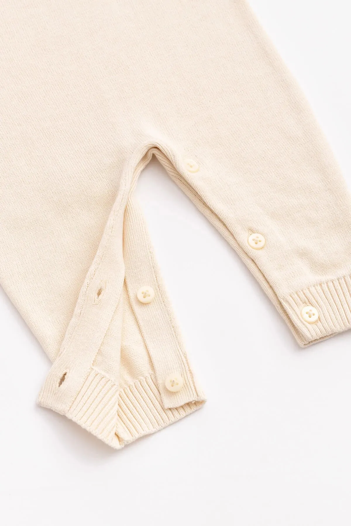 Lightweight Sweater Romper_Cream