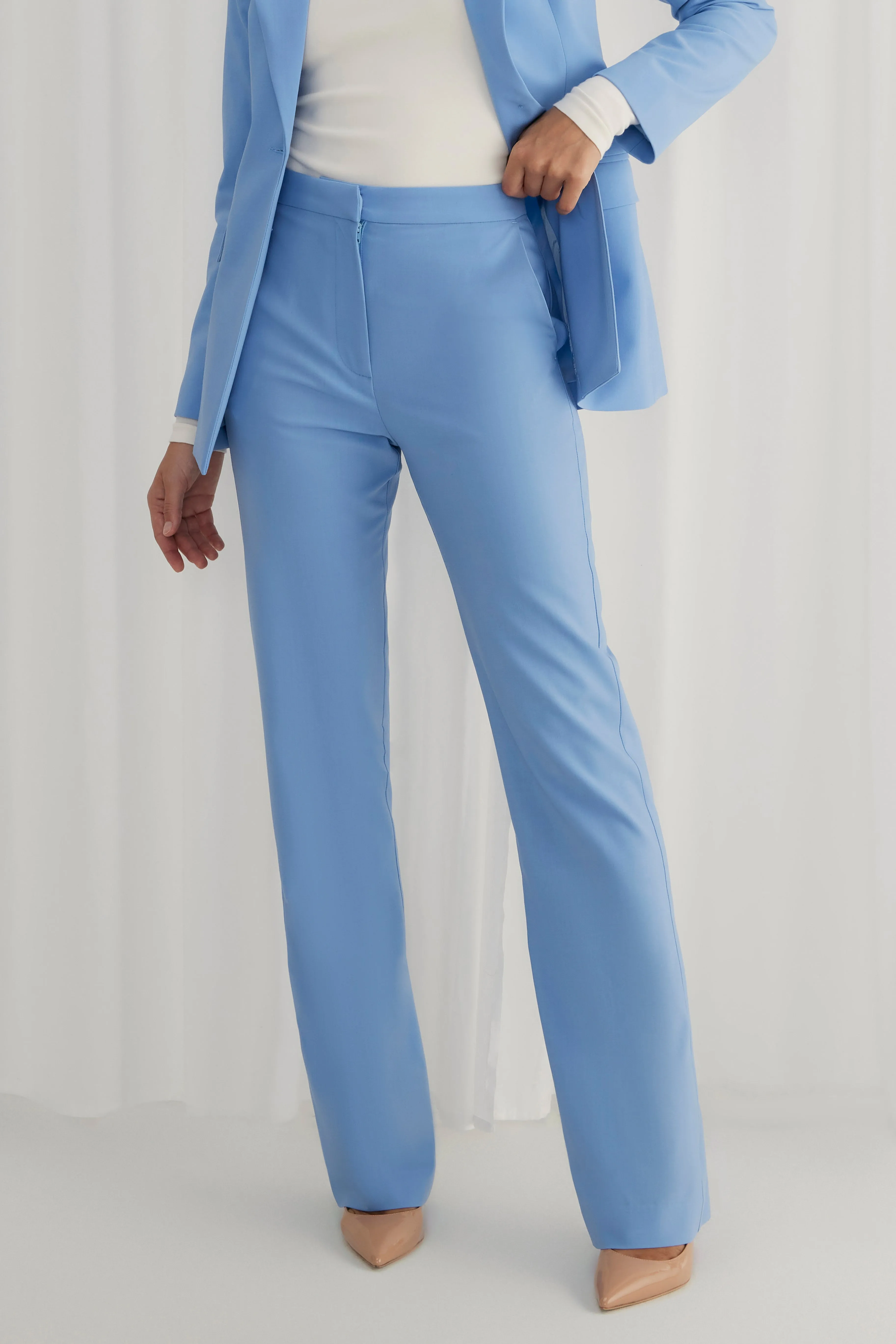 LONGLINE TROUSER BLUEBELL