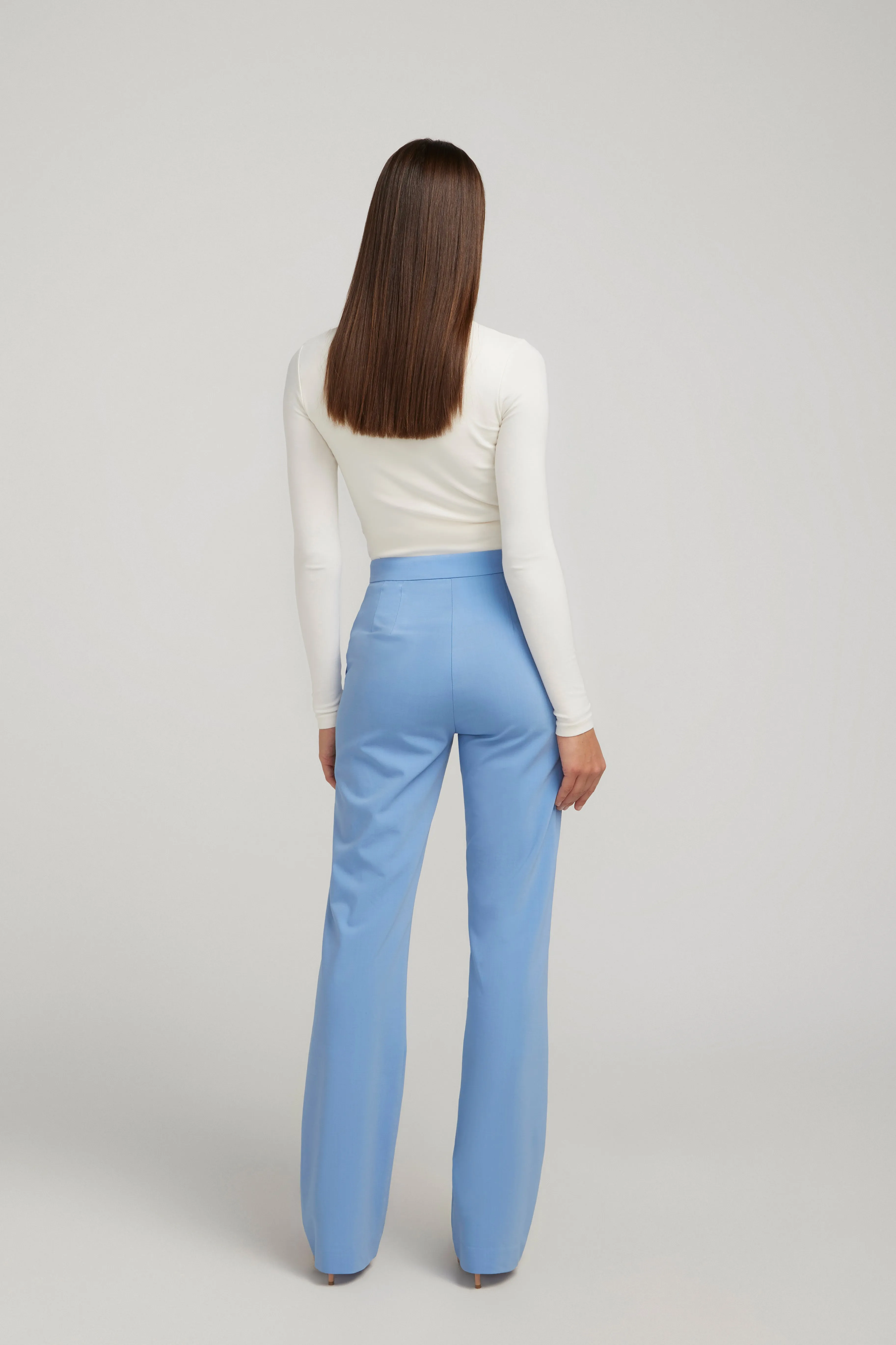 LONGLINE TROUSER BLUEBELL