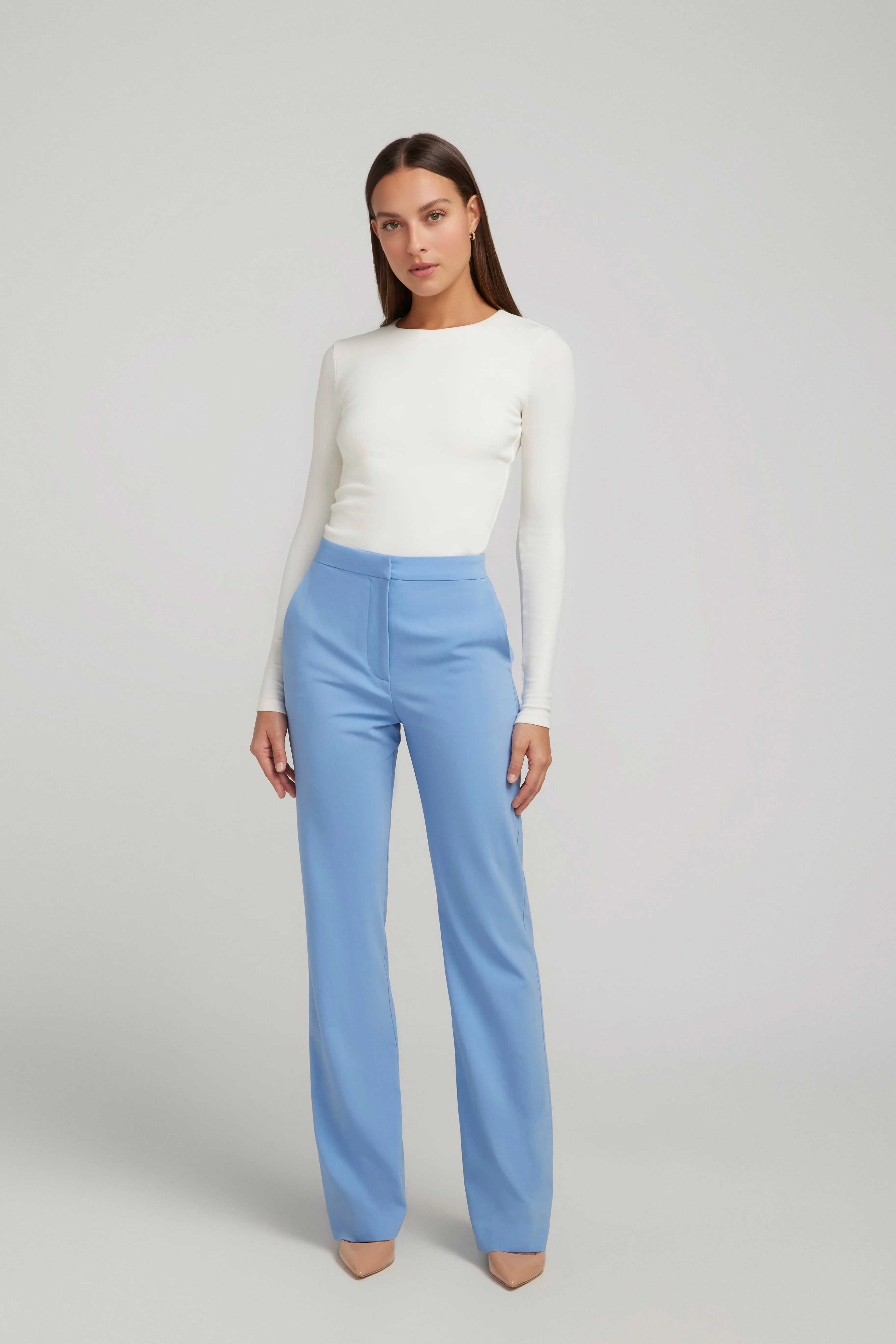 LONGLINE TROUSER BLUEBELL