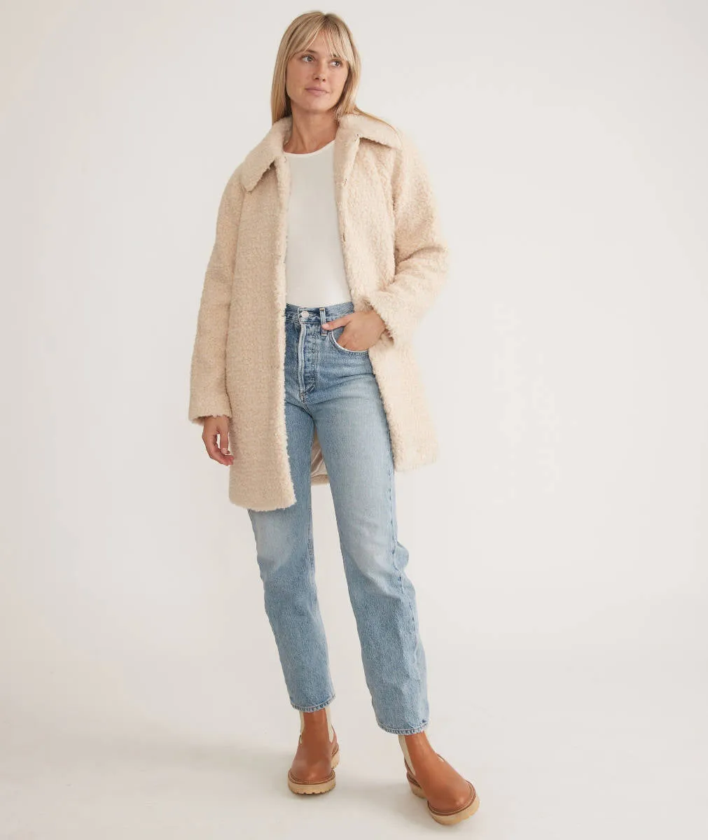 Marine Layer Aspen Coat in Cream