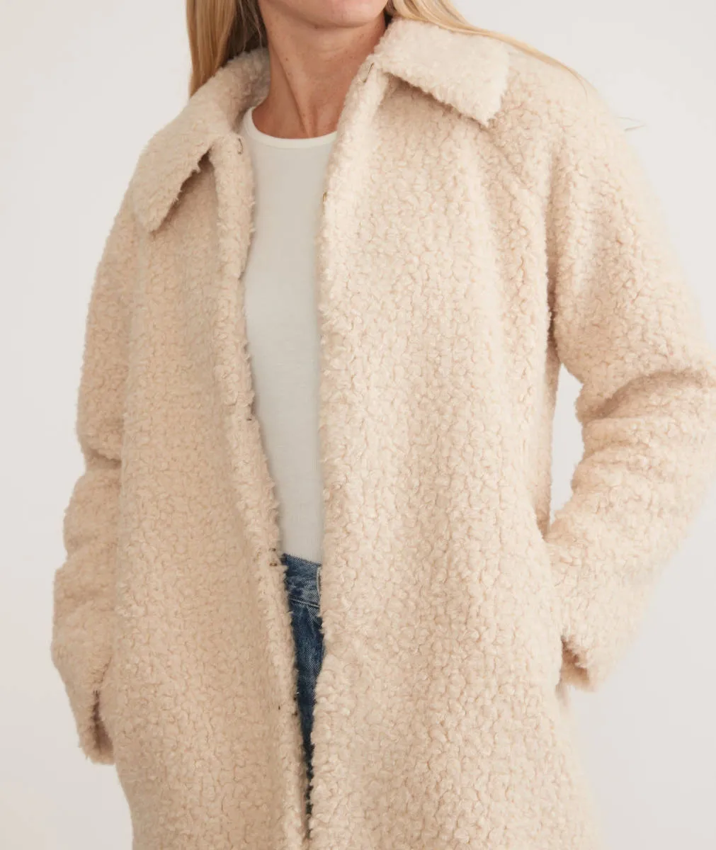 Marine Layer Aspen Coat in Cream