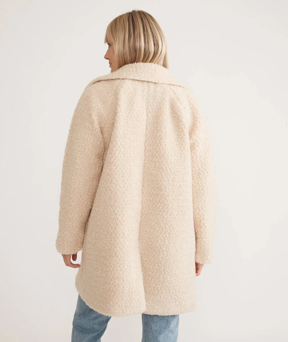 Marine Layer Aspen Coat in Cream