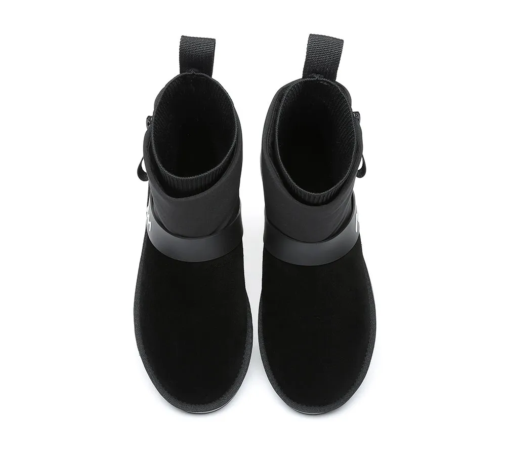 Mini Sheepskin Zipper Boots Women Taya