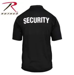 Moisture Wicking Security Polo Shirt With Badge