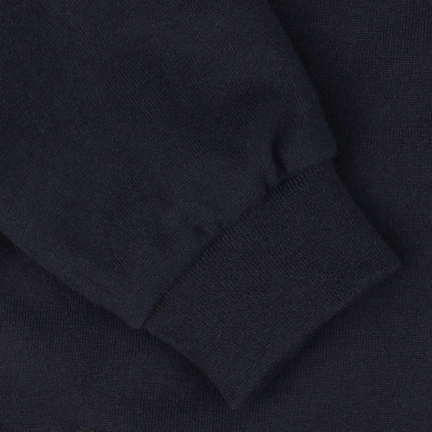 Navy Blue Cashmere Blend Down Padded Blouson