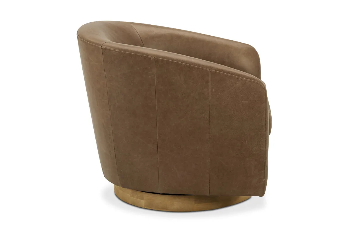 Plaza Leather Swivel Chair