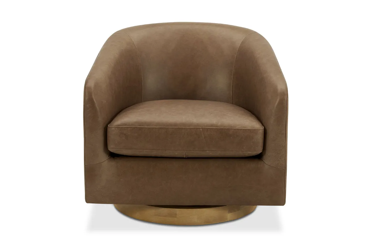 Plaza Leather Swivel Chair