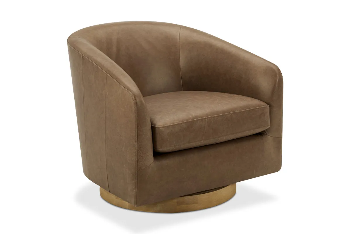 Plaza Leather Swivel Chair