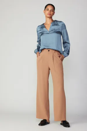 Pleated Wide Leg Pant