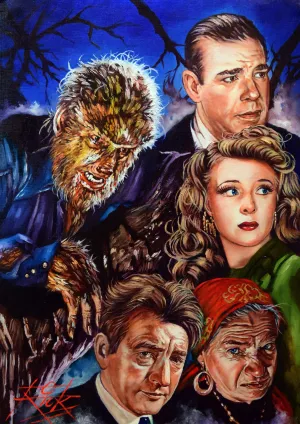 Rick Melton - The Wolfman - Classic Horror - Art Print