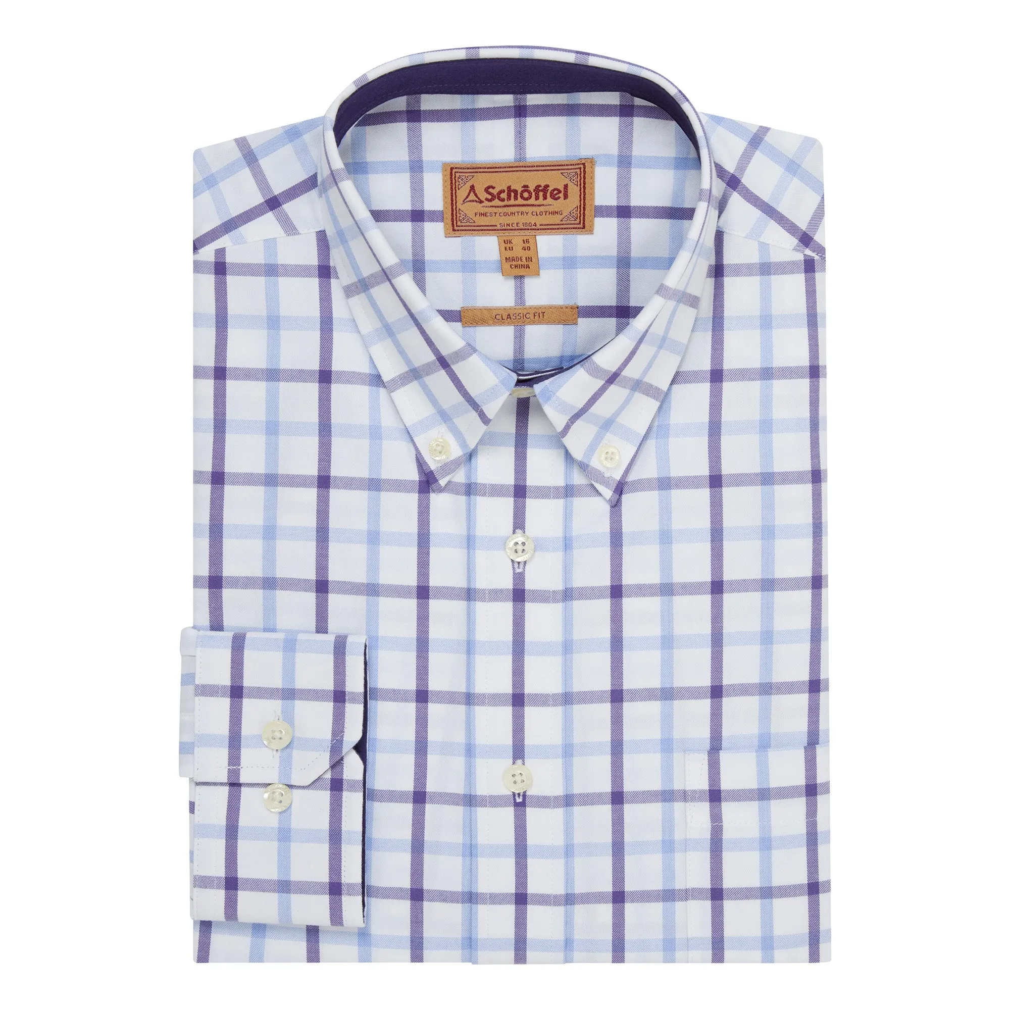 Schoffel Mens Brancaster Classic Shirt - Bramble Check