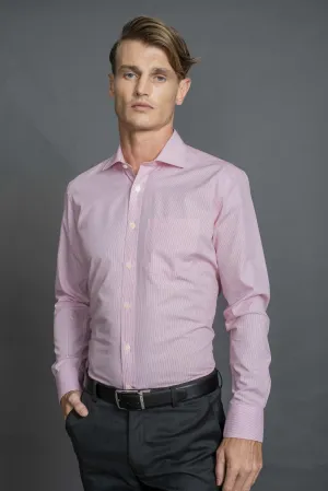 Slim Fit Long sleeves-Formal Shirts-Sachet Pink