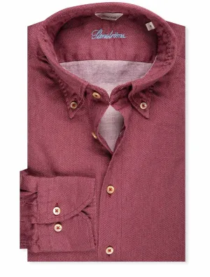 Sport Casual Fitted Shirt Burgundy