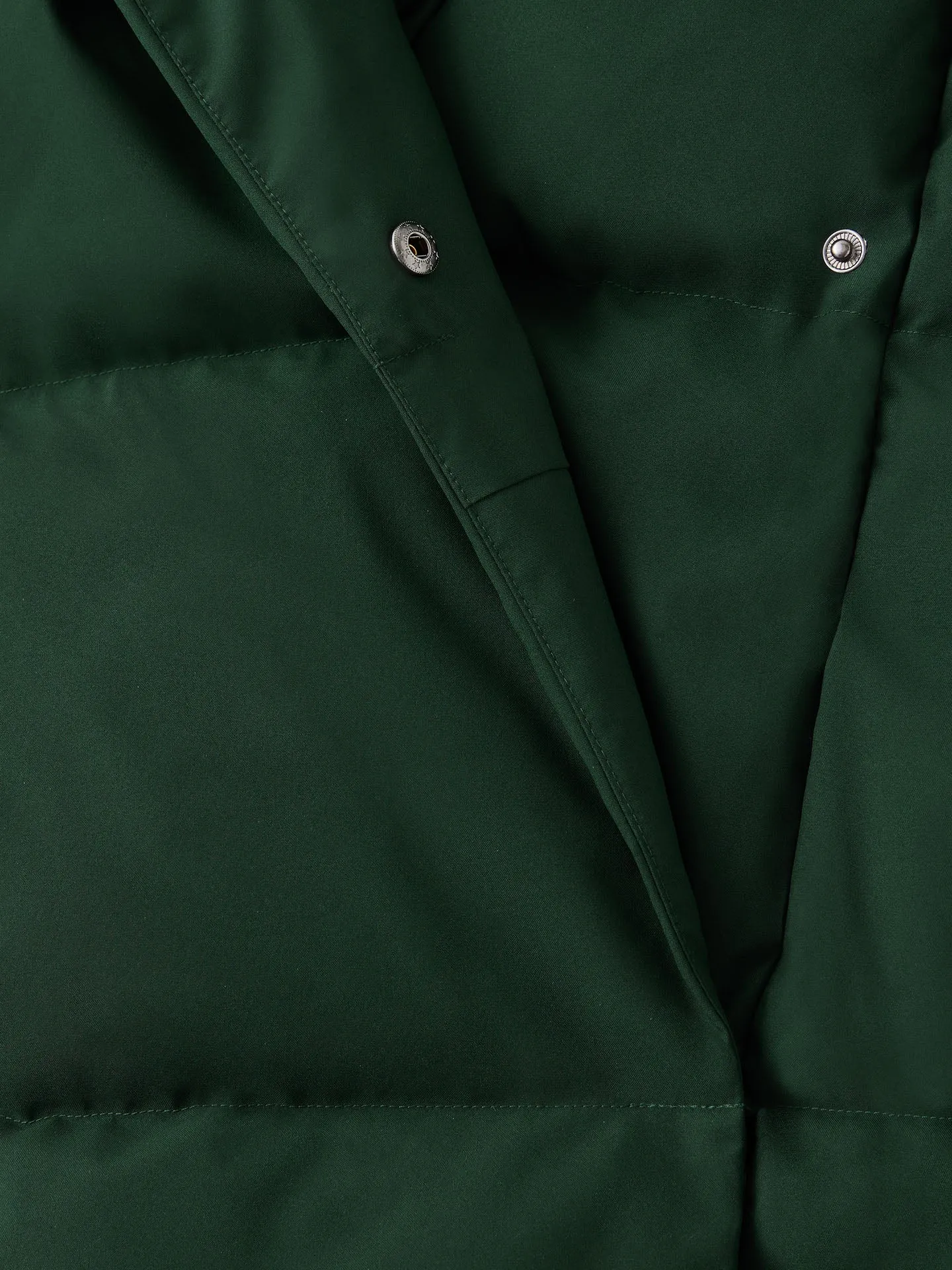 The Hygge Puffer Coat in Forest Green