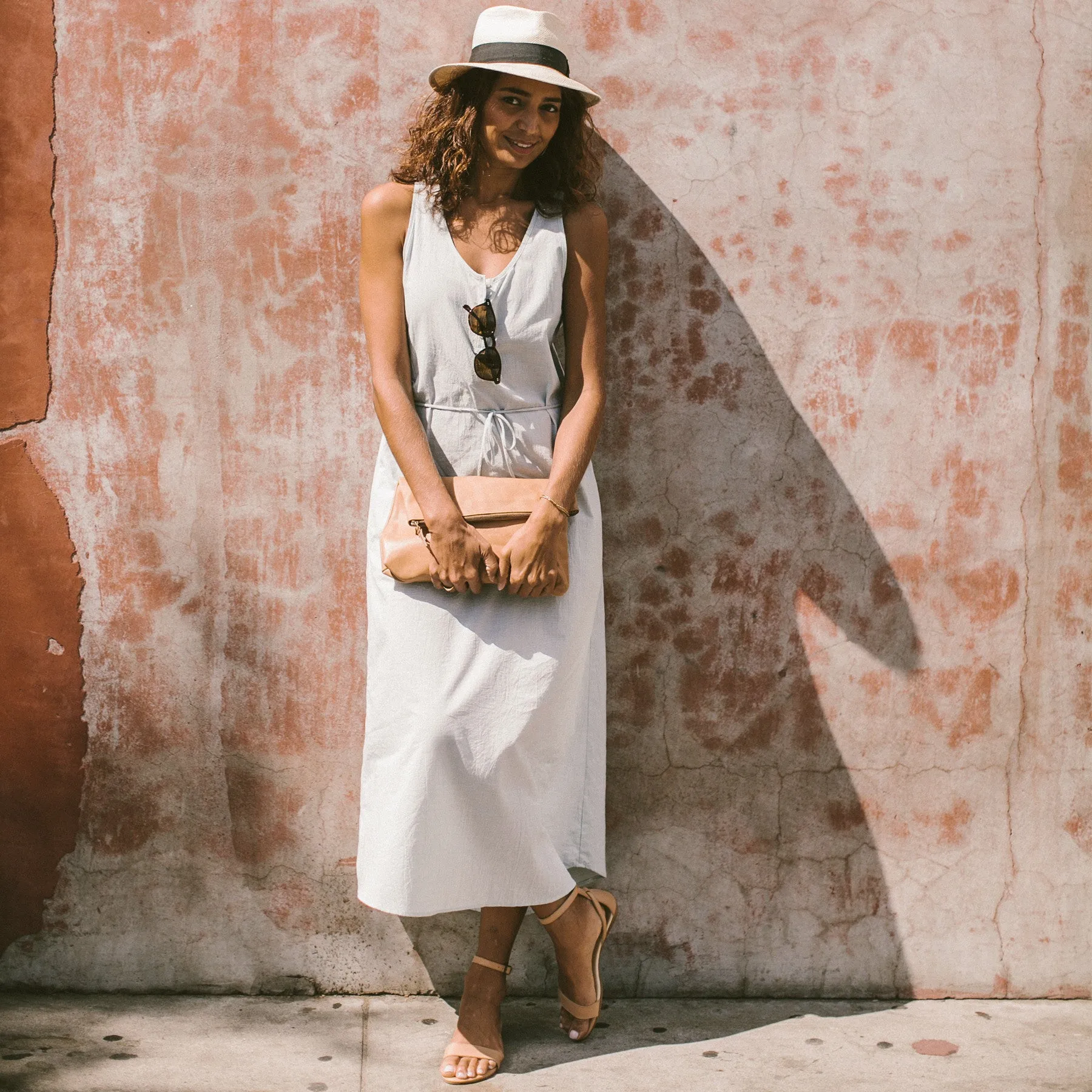 The Venice Dress in Seafoam Stripe