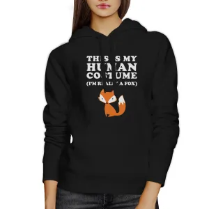 This Is My Human Costume Fox Black Hoodie