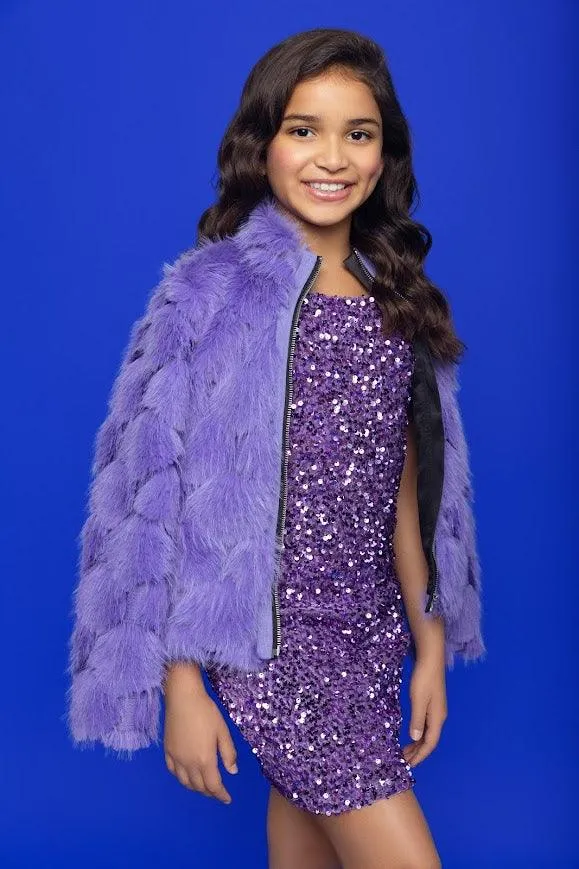 Tween Dresses | Purple Sequin | Mia New York